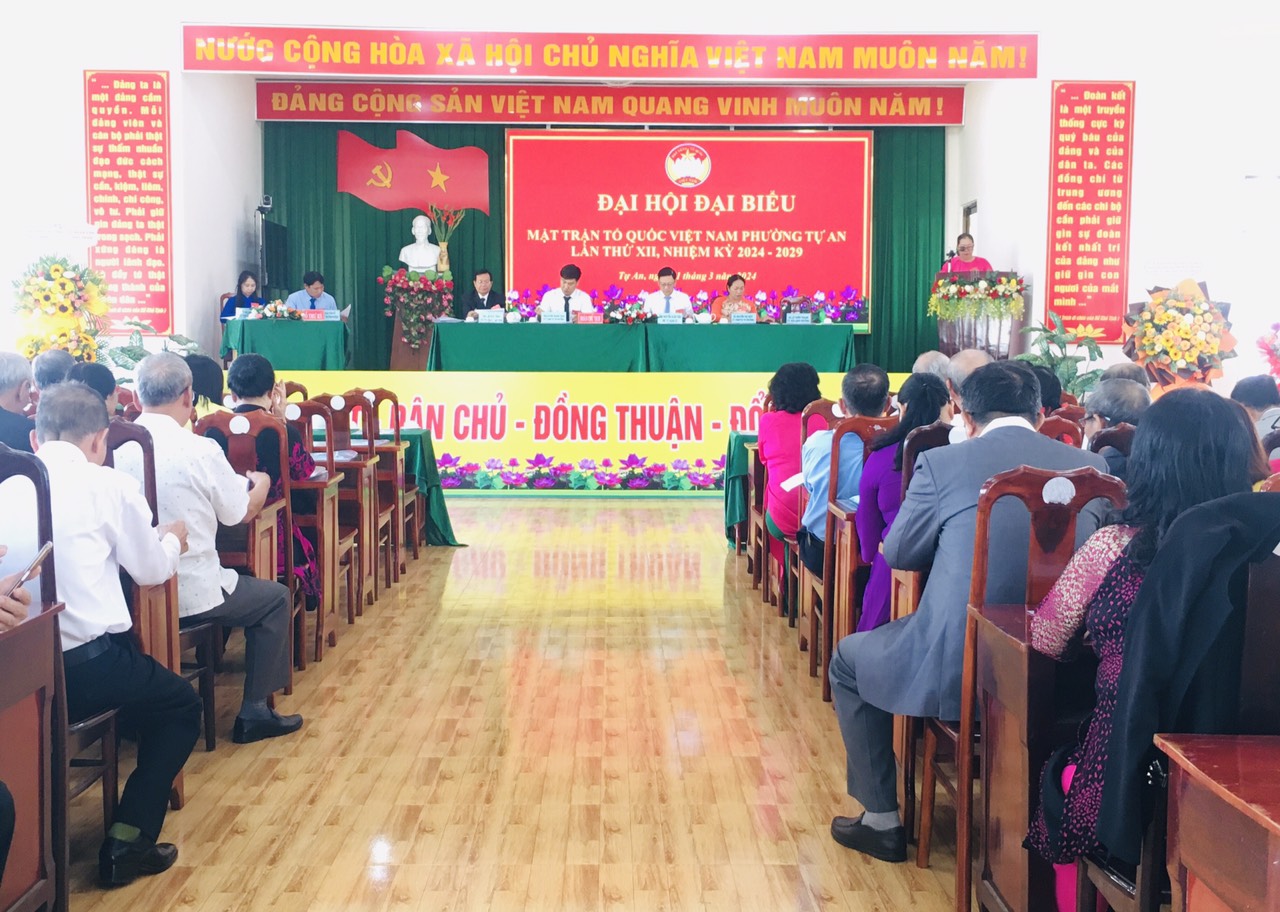ĐẠI HỘI ĐẠI BIỂU MẶT TRẬN TỔ QUỐC VIỆT NAM PHƯỜNG TỰ AN LẦN THỨ XII, NHIỆM KỲ 2024 - 2029